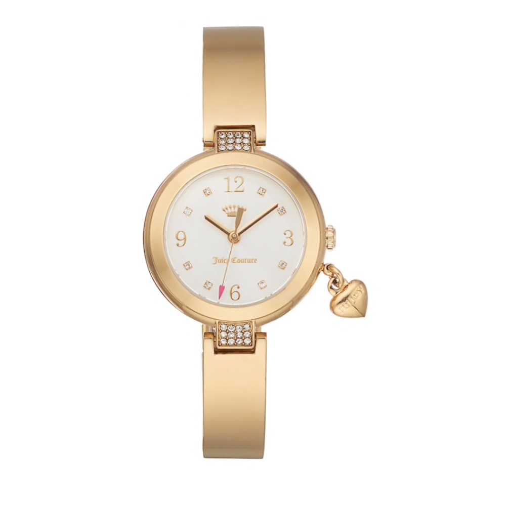 NWT Juicy Couture Sienna Crystal Half Bangle Watch